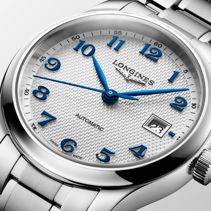 LONGINES - MASTER - L2.950.4.93.2 - 經典麥穗紋全面進化！LONGINES Master系列三針日期錶四尺寸登場