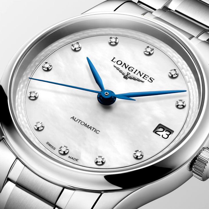 LONGINES - MASTER - L2.950.4.93.2 - 經典麥穗紋全面進化！LONGINES Master系列三針日期錶四尺寸登場