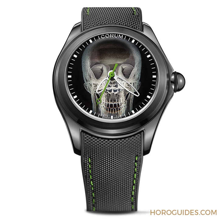 CORUM - BUBBLE - L082/04330 - 第二代登場，崑崙錶Bubble 47 Skull X-Ray 泡泡系列骷髏頭腕錶