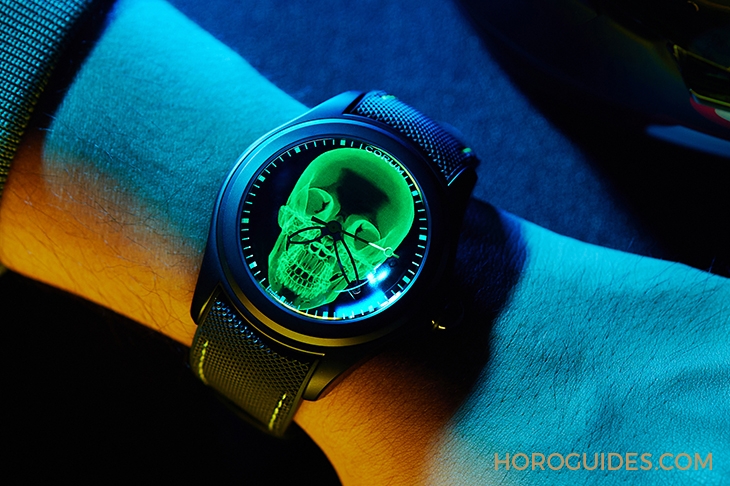 CORUM - BUBBLE - L082/04330 - 第二代登場，崑崙錶Bubble 47 Skull X-Ray 泡泡系列骷髏頭腕錶