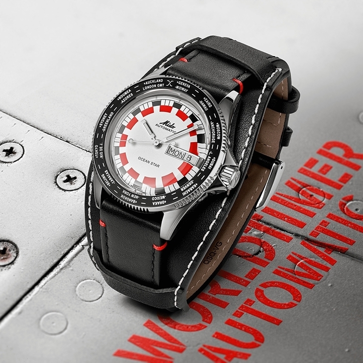 MIDO - OCEAN STAR - M026.830.16.030.00 - MIDO全新Ocean Star Worldtimer腕錶，鮮明復古設計，致敬熱愛世界的你