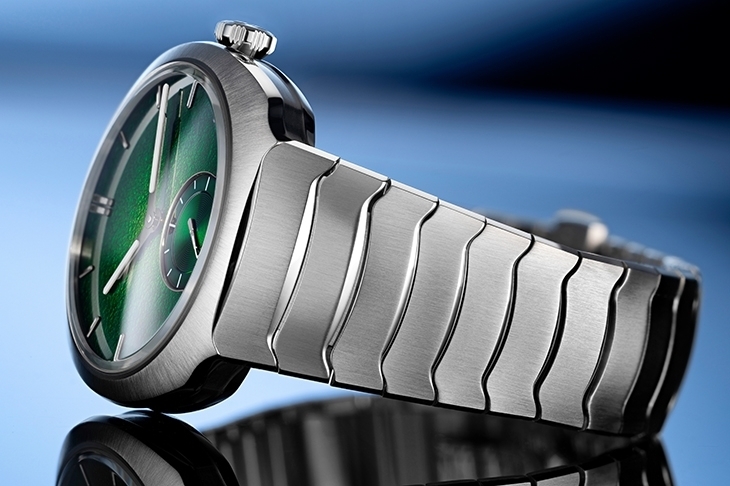 H. MOSER & CIE - STREAMLINER - 6500-1201 - 腕間一抹清新流光!H. MOSER & CIE.推出Streamliner小秒針萊姆綠琺瑯專賣店限定版腕錶