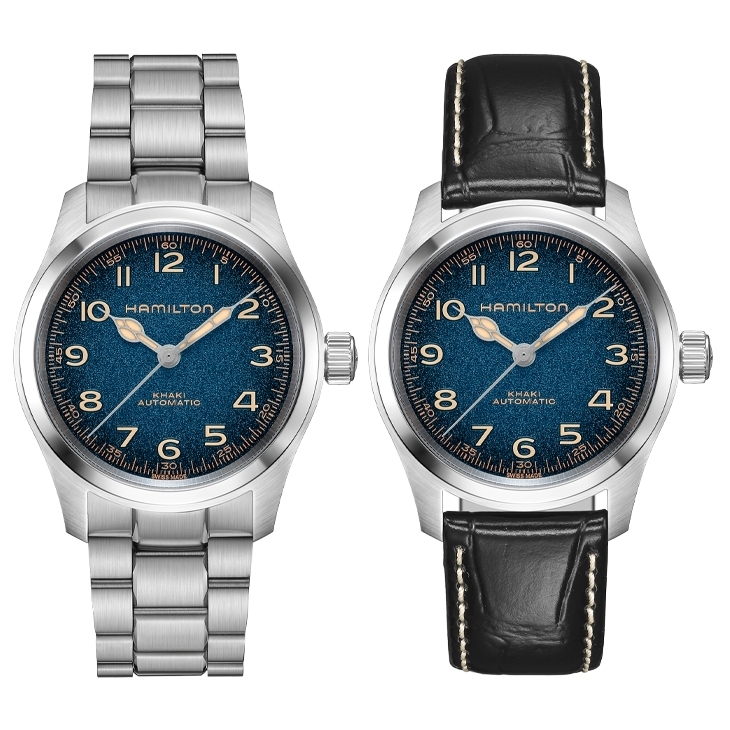 HAMILTON - KHAKI FIELD - H70405740 - 漢米爾頓墨菲腕錶再進化,星空藍面盤成為38mm新作最大亮點