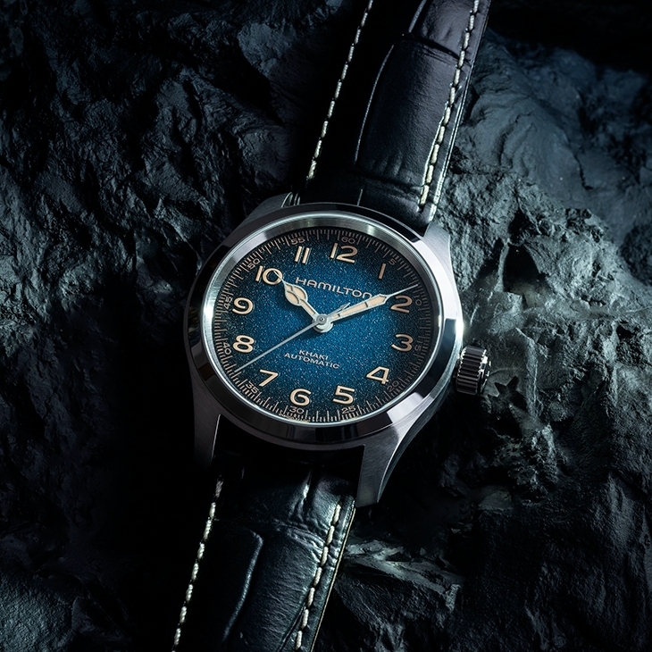 HAMILTON - KHAKI FIELD - H70405740 - 漢米爾頓墨菲腕錶再進化,星空藍面盤成為38mm新作最大亮點