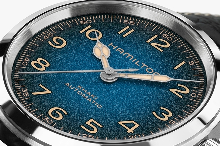 HAMILTON - KHAKI FIELD - H70405740 - 漢米爾頓墨菲腕錶再進化,星空藍面盤成為38mm新作最大亮點