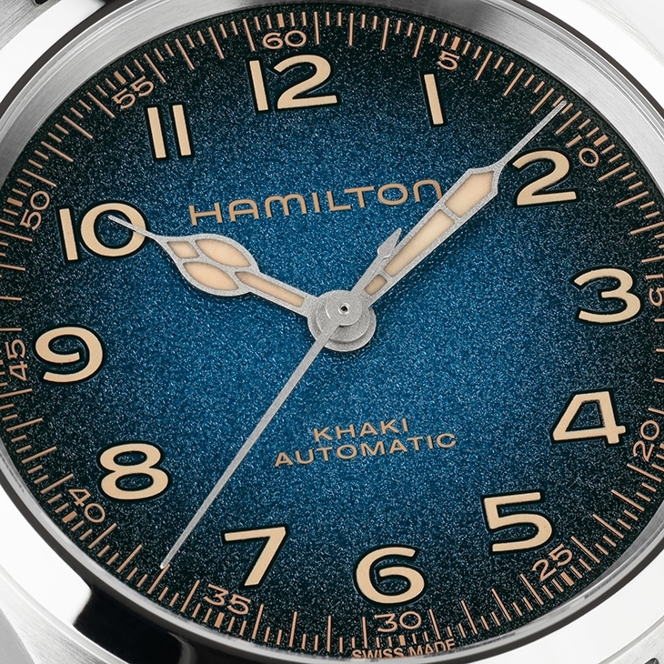 HAMILTON - KHAKI FIELD - H70405740 - 漢米爾頓墨菲腕錶再進化,星空藍面盤成為38mm新作最大亮點