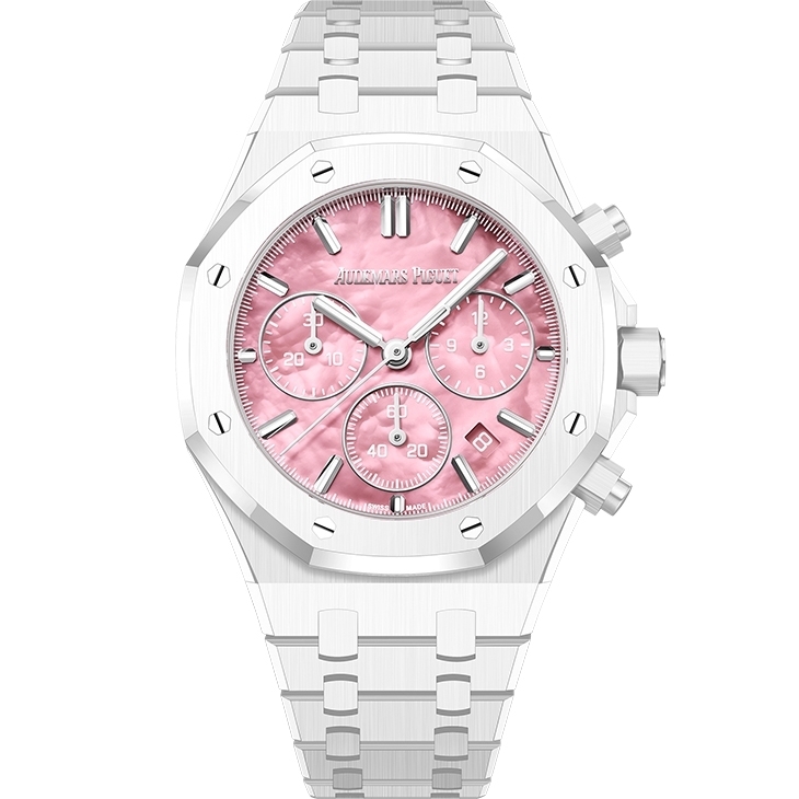 AUDEMARS PIGUET - ROYAL OAK - 26450CB.OO.1356CB.02 - 小威廉絲親自參與設計！愛彼推出白陶瓷皇家橡樹計時碼錶，限量500只