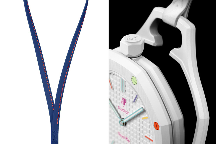 SWATCH - Royal Pop - SSX03L100N - 誰說皇家橡樹一定高不可攀？Swatch × AP 聯名懷錶平價登場，好玩度直接破表！