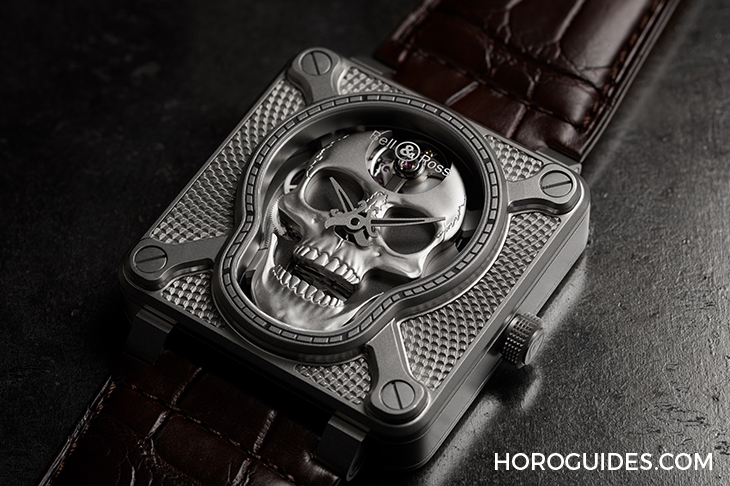 BELL & ROSS - INSTRUMENTS - BR01-SKULL-SK-ST -  BELL&ROSS上鍊的黑色幽默，BR 01 Laughing Skull笑看死亡的骷髏