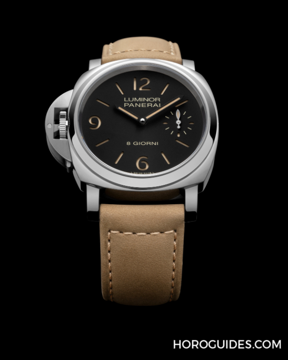 PANERAI - LUMINOR - PAM01655 - PANERAI 經典左冠再現:Luminor Destro Otto Giorni PAM01655 全新登場
