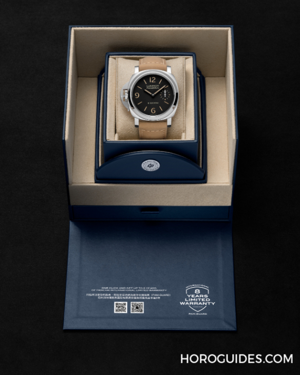 PANERAI - LUMINOR - PAM01655 - PANERAI 經典左冠再現:Luminor Destro Otto Giorni PAM01655 全新登場