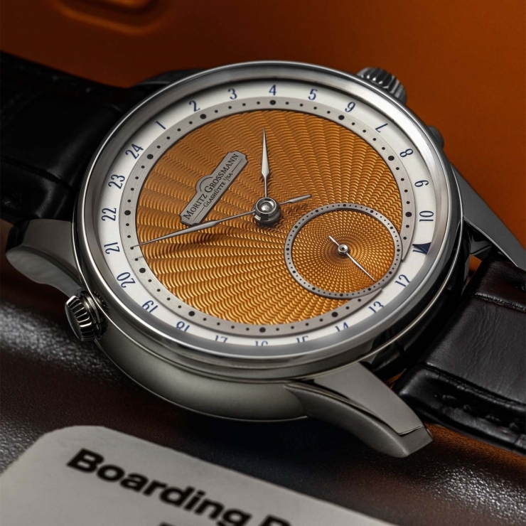 MORITZ GROSSMANN - BENU - MG-003892 - 德國製錶之美再進化：Moritz Grossmann GMT Guilloche 腕錶演繹跨時區優雅生活