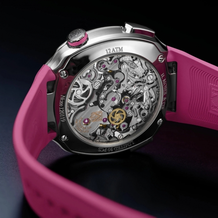 H. MOSER & CIE - STREAMLINER - 6700-1201 - 粉紅風暴來襲!亨利慕時攜手Alpine車隊推出「疾速者」粉紅特別版
