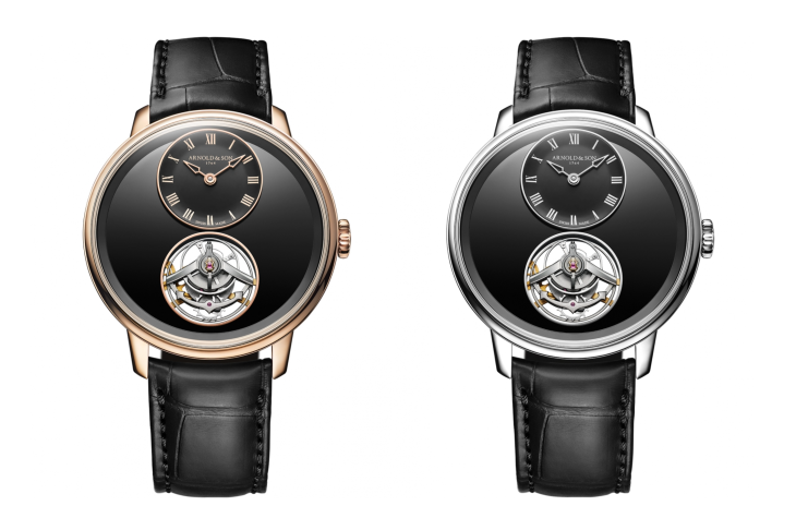 ARNOLD & Son - ULTRATHIN TOURBILLON - 1UTBX.Z03A.C1375C - 以黑色縞瑪瑙重塑航海時計精神｜Arnold & Son 超薄陀飛輪新作