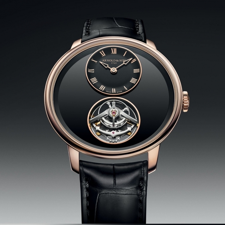 ARNOLD & Son - ULTRATHIN TOURBILLON - 1UTBX.Z03A.C1375C - 以黑色縞瑪瑙重塑航海時計精神｜Arnold & Son 超薄陀飛輪新作