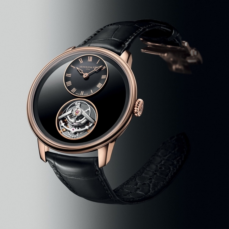 ARNOLD & Son - ULTRATHIN TOURBILLON - 1UTBX.Z03A.C1375C - 以黑色縞瑪瑙重塑航海時計精神｜Arnold & Son 超薄陀飛輪新作