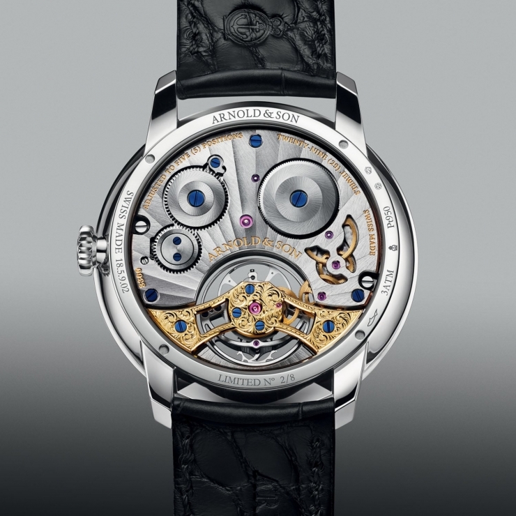 ARNOLD & Son - ULTRATHIN TOURBILLON - 1UTBX.Z03A.C1375C - 以黑色縞瑪瑙重塑航海時計精神｜Arnold & Son 超薄陀飛輪新作