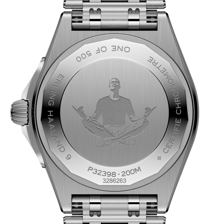 BREITLING - CHRONOMAT - RB01347A1F1S1 - 隕石獨步，征服球場｜百年靈攜手曼城球星「魔人」哈蘭德推出Chronomat限量腕錶