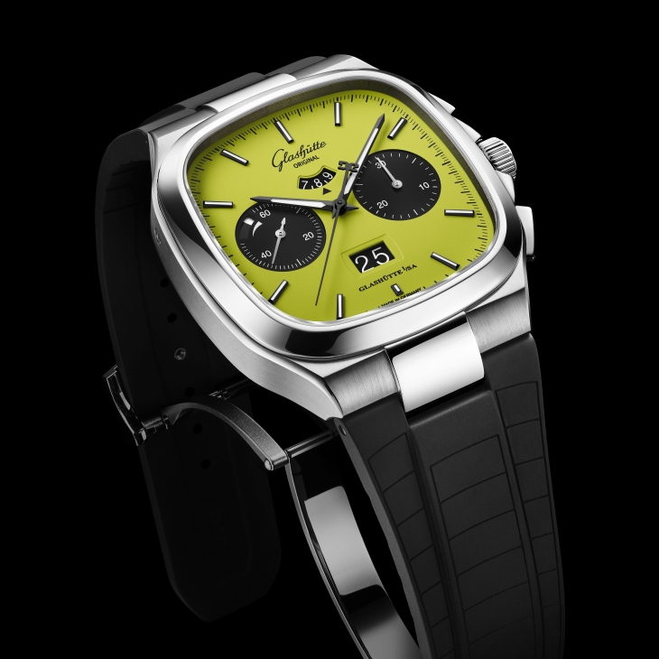 GLASHÜTTE ORIGINAL - Vintage - 1-37-02-20-02-70 - 德國製錶玩色新作! 格拉蘇蒂原創推出七零年代大日曆計時腕錶限量版