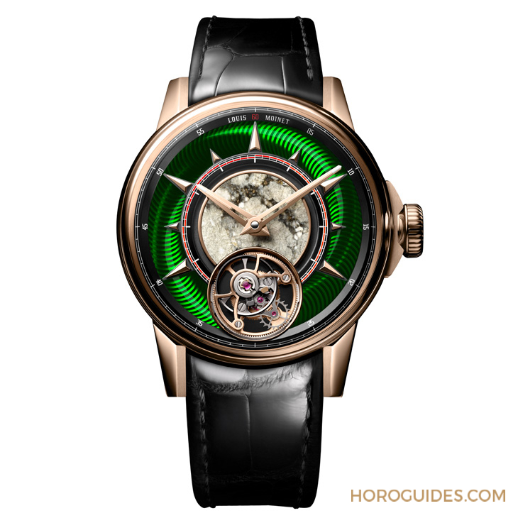 Louis Moinet - COSMIC ART - LM-135.50.V1 - 史上運用最多種隕石的腕錶現身SHH台北101頂級鐘錶概念店｜Louis Moinet拾集隕石碎片的浪漫而來