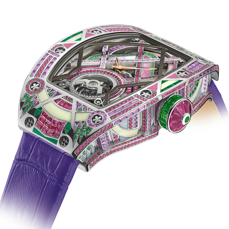 RICHARD MILLE - WOMEN - RM HJ-02 - 動態彩虹流光乍現,珠寶與機械的極致結合|RICHARD MILLE RM HJ-02自動上鍊陀飛輪鏤空腕錶