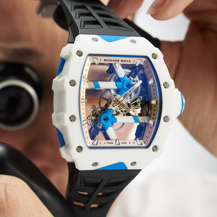 RICHARD MILLE - LIMITED EDITION - RM 64-01 - 自行車輕量工程轉化為微型機械結構|Richard Mille RM 64-01 Colnago陀飛輪腕錶