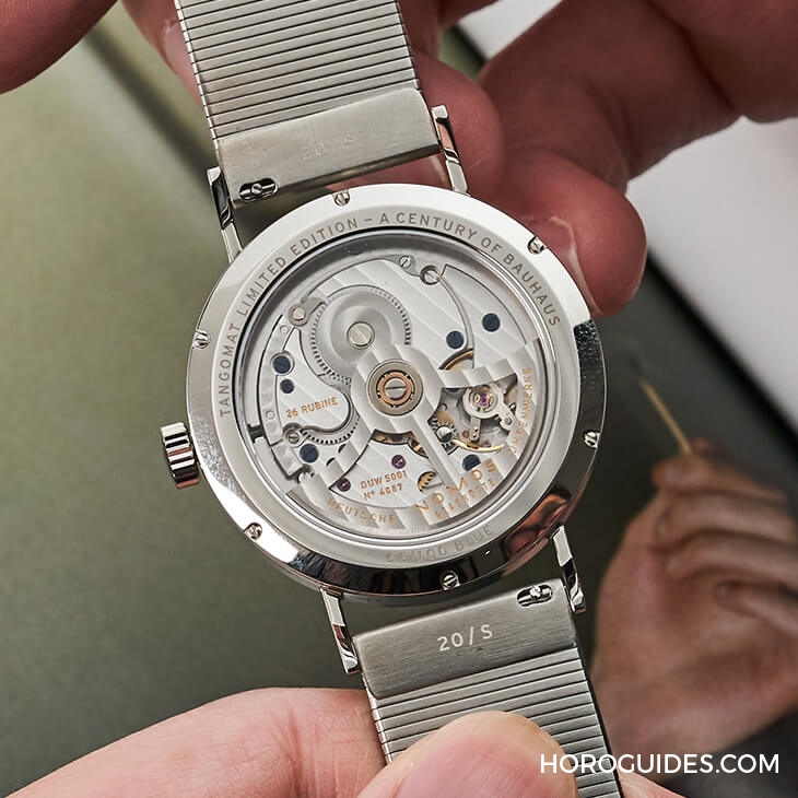 NOMOS - TANGOMAT - 601.S11 - 簡單的生活態度，就從手上的錶開始。NOMOS Tangomat百年包浩斯紀念錶