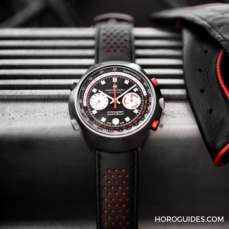 HAMILTON - AMERICAN CLASSIC - H51606640 - 1970年代賽車風華再現，HAMILTON Chrono-Matic 50限量藍色版登場